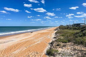 Coastal Condo with Patio Steps to the Beach!